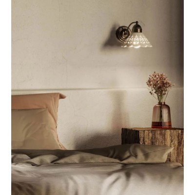 Fior di Pizzo 065.17 curved wall lamp in