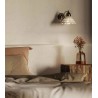 Fior di Pizzo 065.17 curved wall lamp in ceramic and brass 46W E27