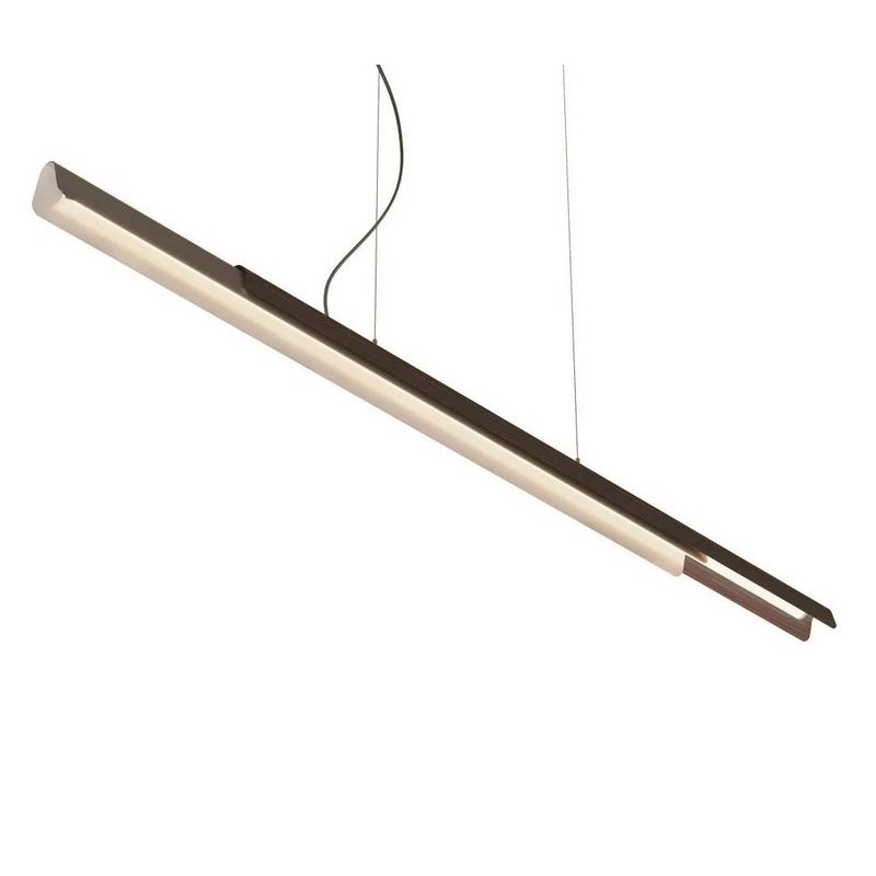 Dala Linear Suspension Lamp KDLN opal diffuser and metal structure / Vellini