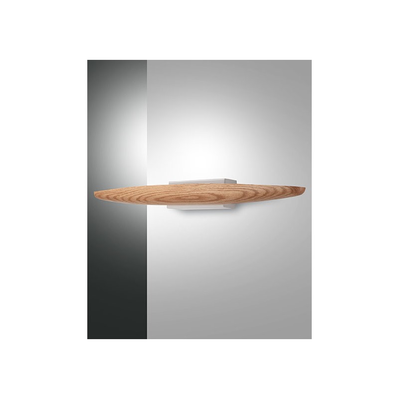Ribot Wall Lamp Fabas Luce in metal and wood