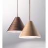 Esino Ø 33 cm Fabas Luce Suspension Lamp in metal and wood