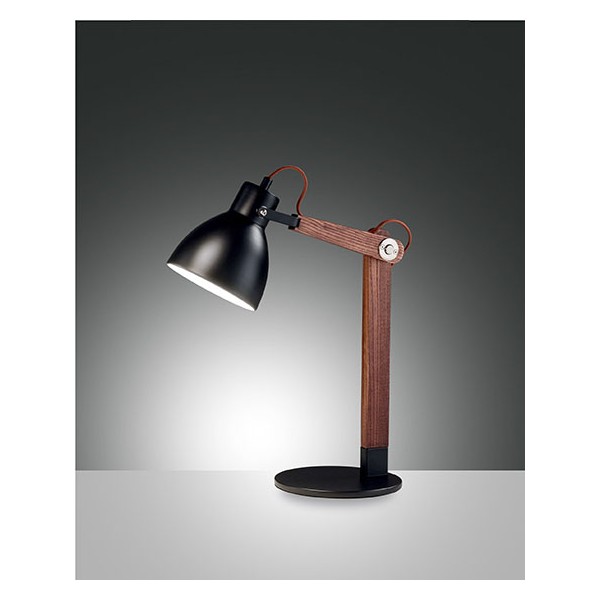 Lampe de table Sveva Fabas Luce en métal et bois