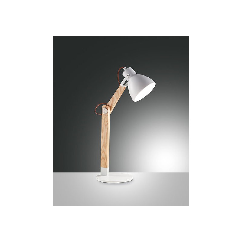 Lampe de table Sveva Fabas Luce en métal et bois
