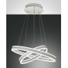 Palau double Fabas Luce suspension lamp in metal and methacrylate