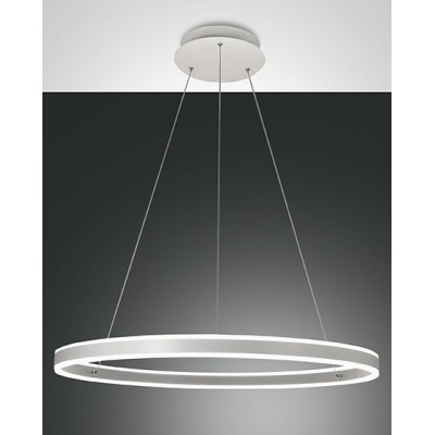 Palau Ø 80 cm suspension lamp in metal and Led 64W 3000K methacrylate