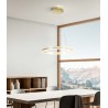 Palau Ø 80 cm Fabas Luce suspension lamp in metal and methacrylate