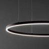 Oracle Slim Round Ø 50 cm Ideal Lux Suspension Lamp in aluminum / Vellini