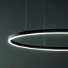 Oracle Slim Round Ø 70 cm Ideal Lux Suspension Lamp in aluminum / Vellini