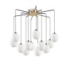 Rhapsody Ø 65 cm Ideal Lux Suspension Lamp in metal and glass / Vellini