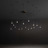Lucciola 16 lumières Lampe à Suspension Ideal Lux en métal / Vellini