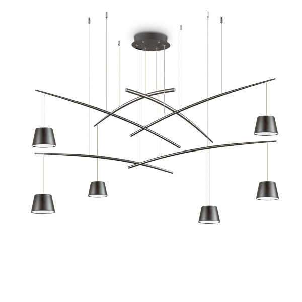 Fish Suspension Lamp Ideal Lux in metal / Vellini