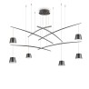 Fish Suspension Lamp Ideal Lux in metal / Vellini