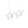 Dynamite 4 lights Ideal Lux Suspension Lamp in metal / Vellini