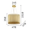 Lampe à Suspension Pan Ideal Lux en métal / Vellini