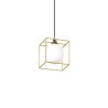Lingotto 1 light Ideal Lux Suspension Lamp in metal and glass / Vellini