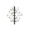 Copernico 20 lights Ideal Lux Suspension Lamp in metal and glass / Vellini