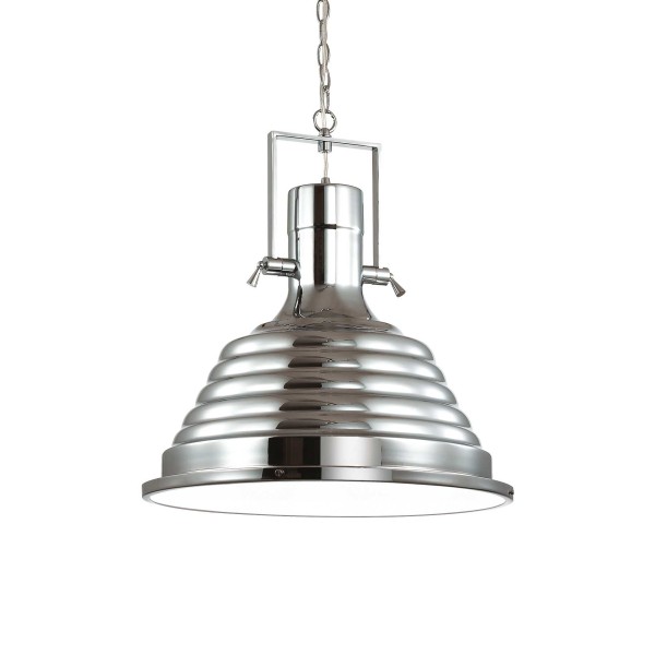 Fisherman Pendant Lamp Ideal Lux in metal and glass / Vellini