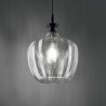 Lord Ideal Lux Suspension Lamp in metal and glass / Vellini