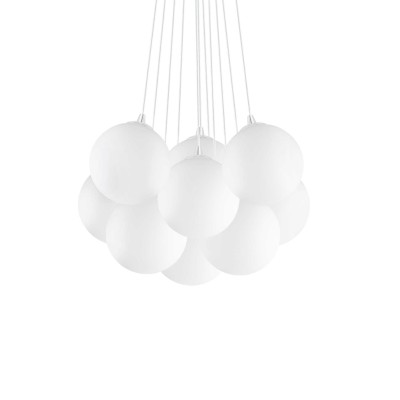 Mapa Plus 11 lumières Ideal Lux Suspension en verre / Vellini