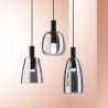 Coco 3 Ideal Lux Suspension Lamp in metal and glass / Vellini