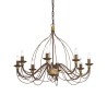Corte 8 Arms Ideal Lux Suspension Lamp in metal / Vellini