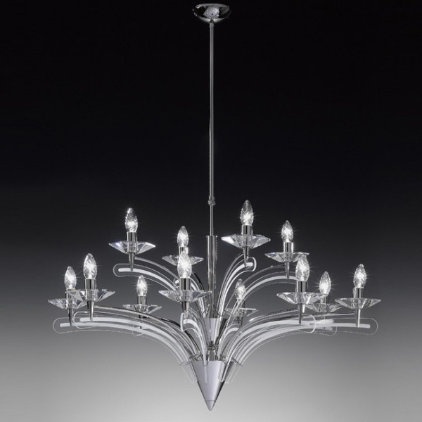 Metallux, ICARO SOSPENSIONE 12 LUCI, Sospensione