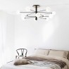 Cosmopolitan 12 lights Ideal Lux ceiling lamp in metal and glass / Vellini