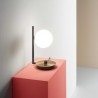 Lampe de table Birds 1 lumière Ideal Lux en métal et verre / Vellini