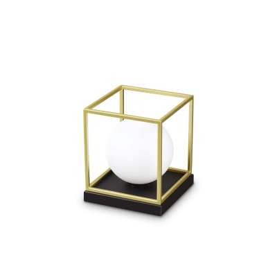 Lampe de table Lingotto en métal et verre