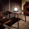 Lampe de table Lingotto Ideal Lux en métal et verre / Vellini