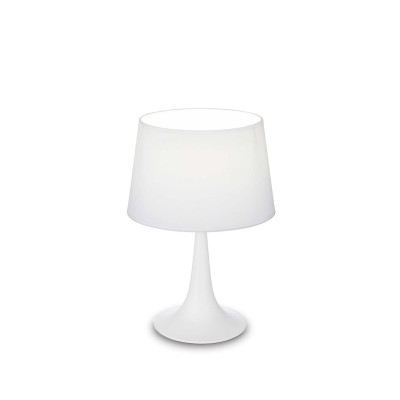 London Petite lampe de table avec abat-jour en feuille de PVC 60W E27