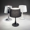 Petite lampe de table London Ideal Lux avec abat-jour en feuille de PVC / Vellini