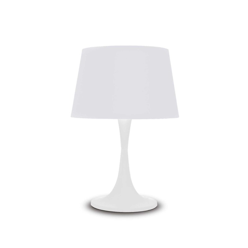 Grande lampe de table London Ideal Lux avec abat-jour en feuille de PVC / Vellini