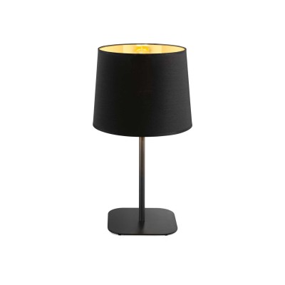 Lampe de table Nordik avec abat-jour en feuille de PVC recouverte de tissu 60W E27