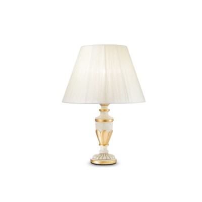Firenze Ideal Lux table lamp in metal and resin with lampshade / Vellini