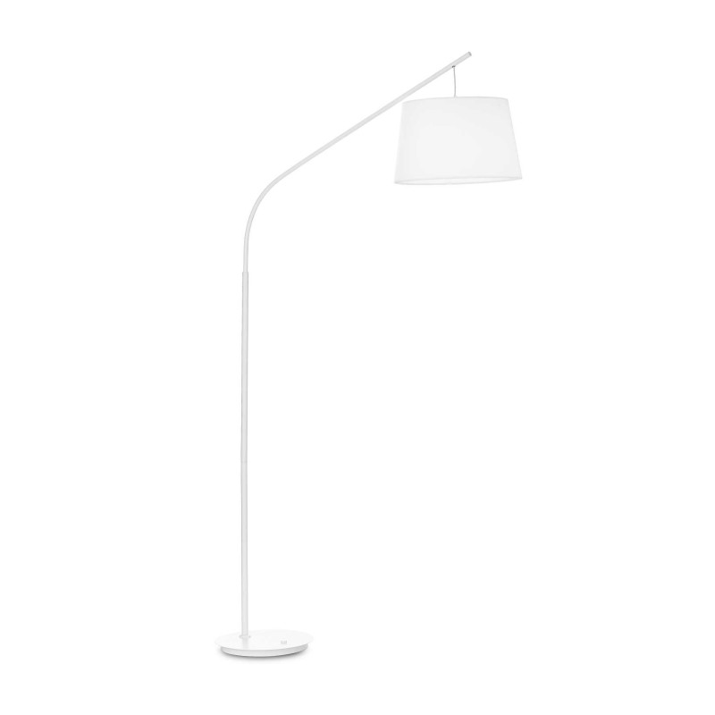 Daddy Floor Lamp Ideal Lux in metal with lampshade covered in fabric / Vellini