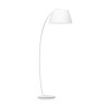 Lampadaire Pagode Ideal Lux en métal avec abat-jour recouvert de tissu / Vellini
