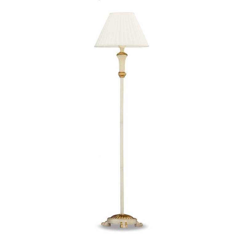 Lampadaire Firenze Ideal Lux en métal et résine avec abat-jour / Vellini