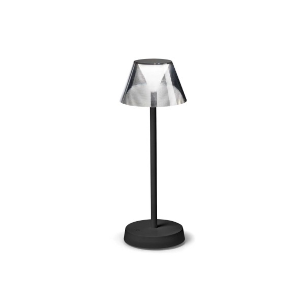 Lampe à poser rechargeable Lolita Ideal Lux en métal IP54