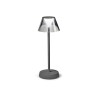 Lolita Ideal Lux rechargeable table lamp in metal IP54