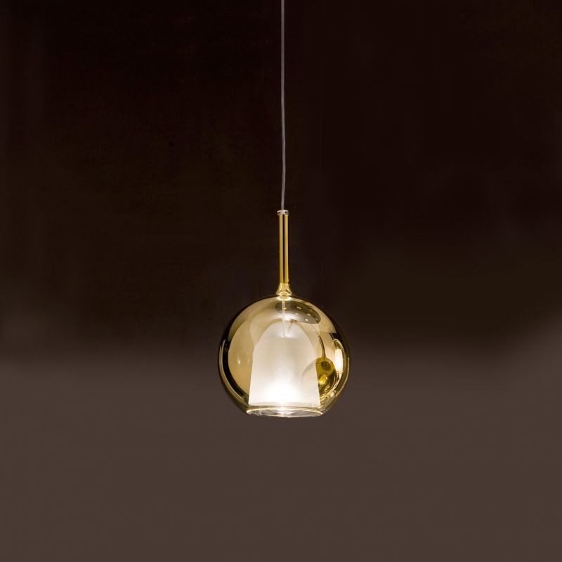 Glo Mini Penta Suspension Lamp in metal and glass - Rosette excluded / Vellini