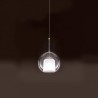 Glo Mini Penta Suspension Lamp in metal and glass - Rosette excluded / Vellini