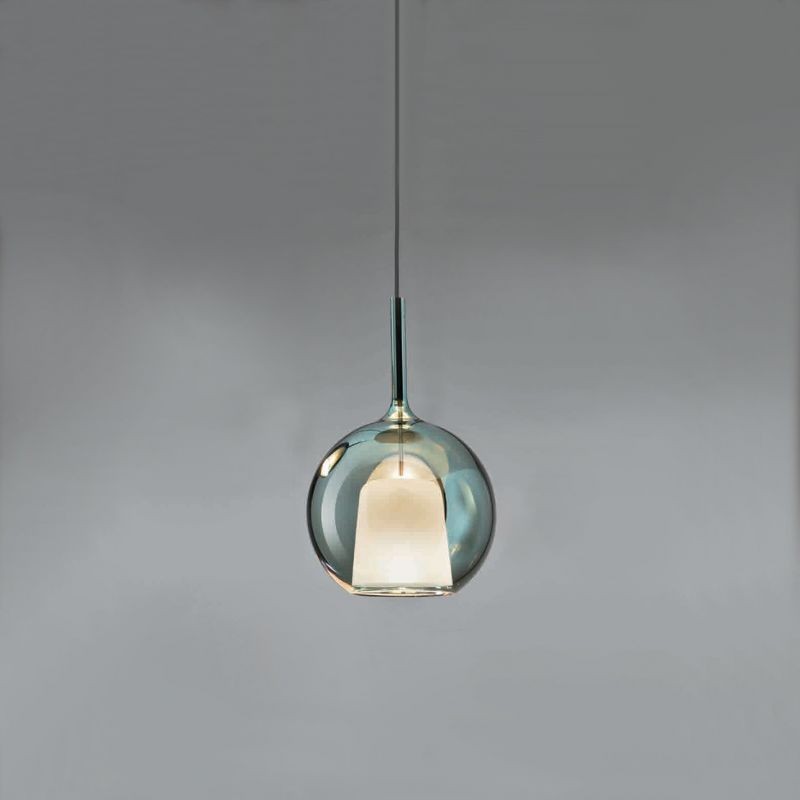 Glo Mini Penta Suspension Lamp in metal and glass - Rosette excluded / Vellini