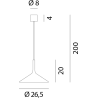 Dry H3 Suspension Lamp Rotaliana structure in steel / Vellini