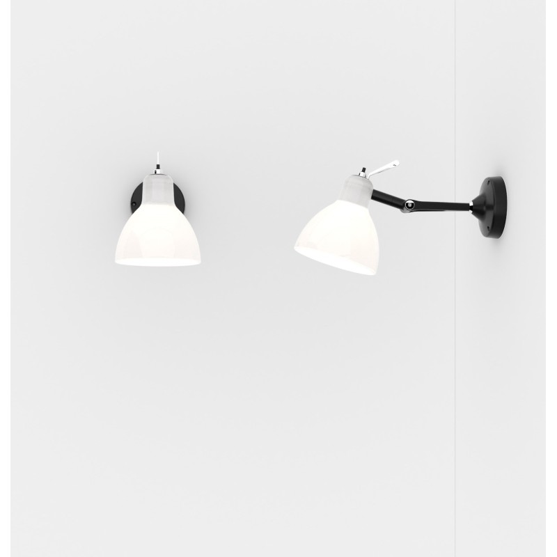 Luxy Glam H0 Rotaliana Wall Lamp with metal structure and glass diffuser / Vellini