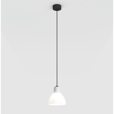 Luxy Glam H5 suspension lamp with metal structure and E14 glass diffuser