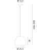Pomi H3 Lampada a Sospensione Rotaliana diffusore in metallo / Vellini