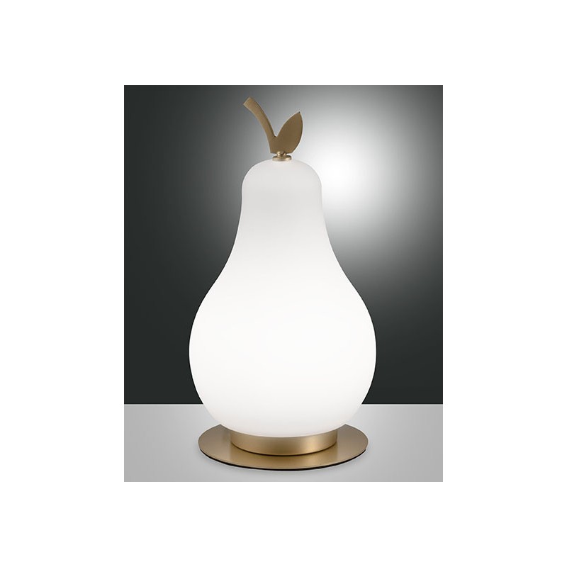 Wilma Fabas Luce table lamp in metal and blown glass