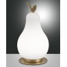 Wilma Fabas Luce table lamp in metal and blown glass