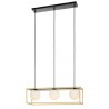 Zodiac 3 lights Suspension Lamp Redo Group metal structure and blown glass diffuser